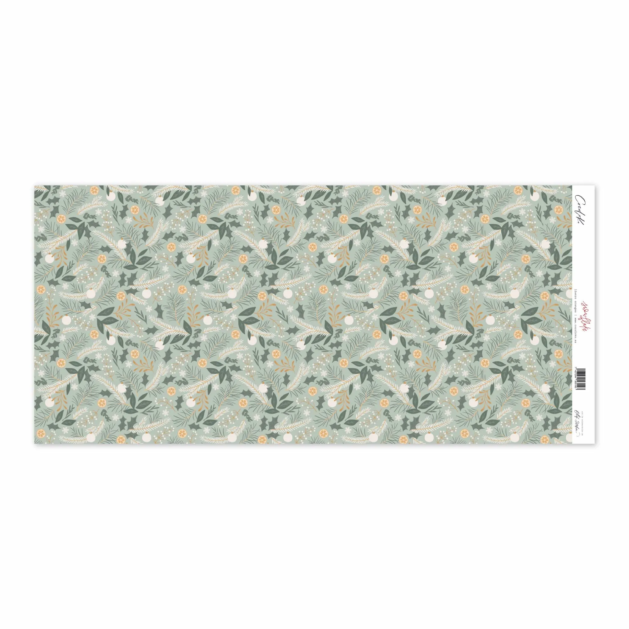 Lienzo 22x50cm Oranges SNOWFLAKE