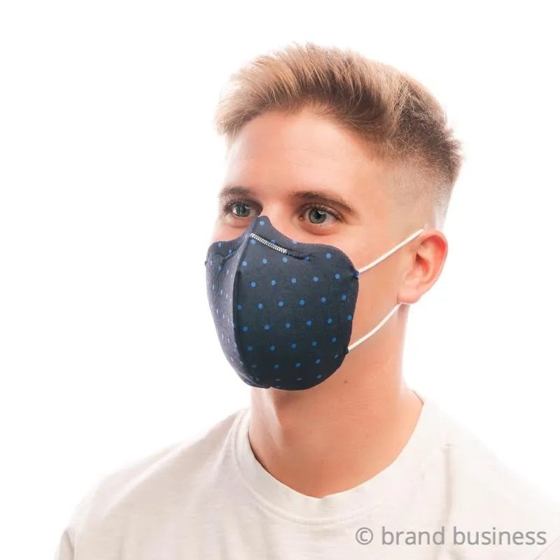 Lunares Azules | Mascarilla Deanshield | Adulto  | UNE 0065