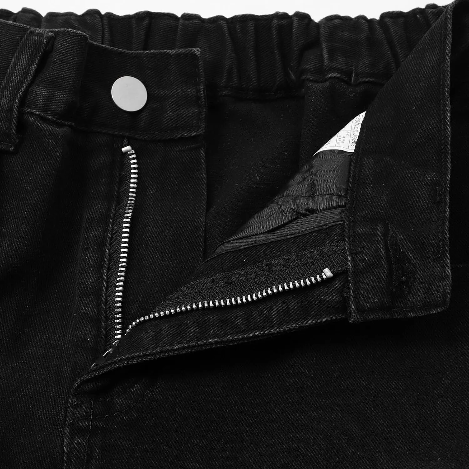 Mens Casual Denim Shorts Elastic Waist Drawstring Wide Leg Loose Fit Blue Color Rolled Hem Washed Summer Shorts