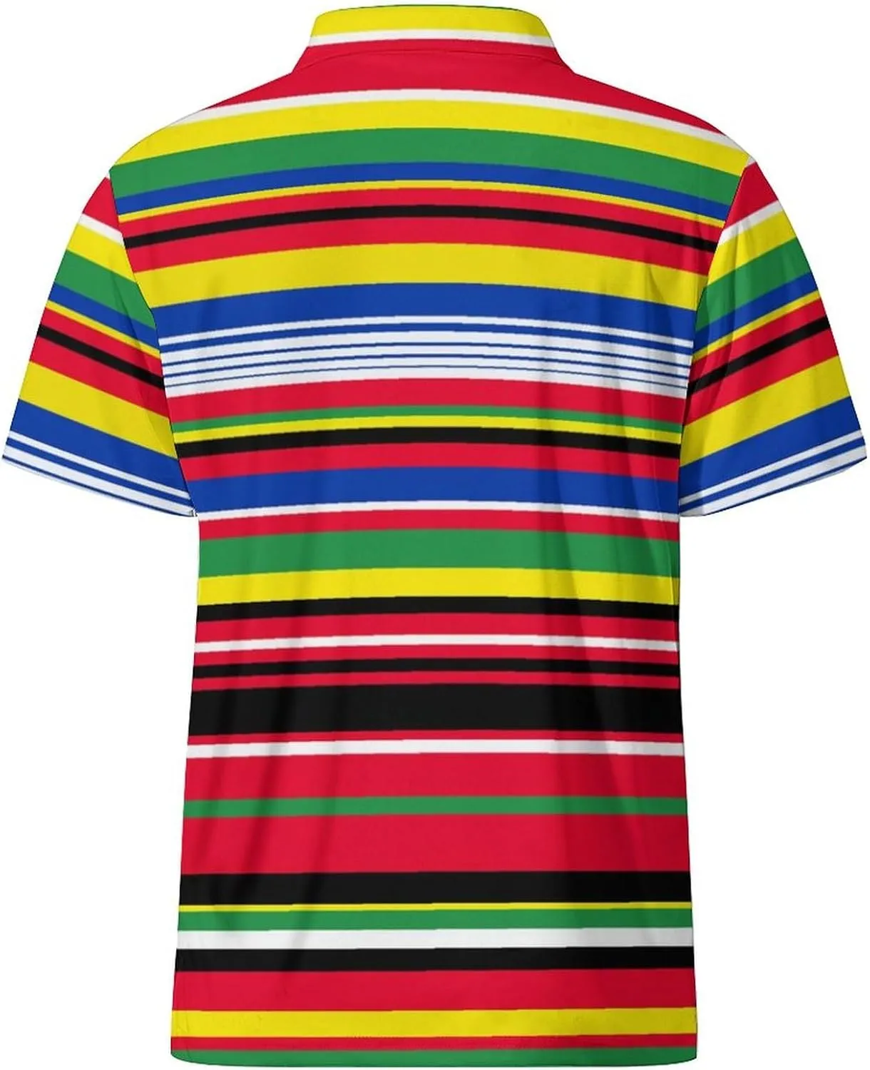 Men's Golf Shirts Moisture Wicking Quick Dry Performance Golf Polo Shirts for Men Fashion Print Short Sleeve Polo Shirts