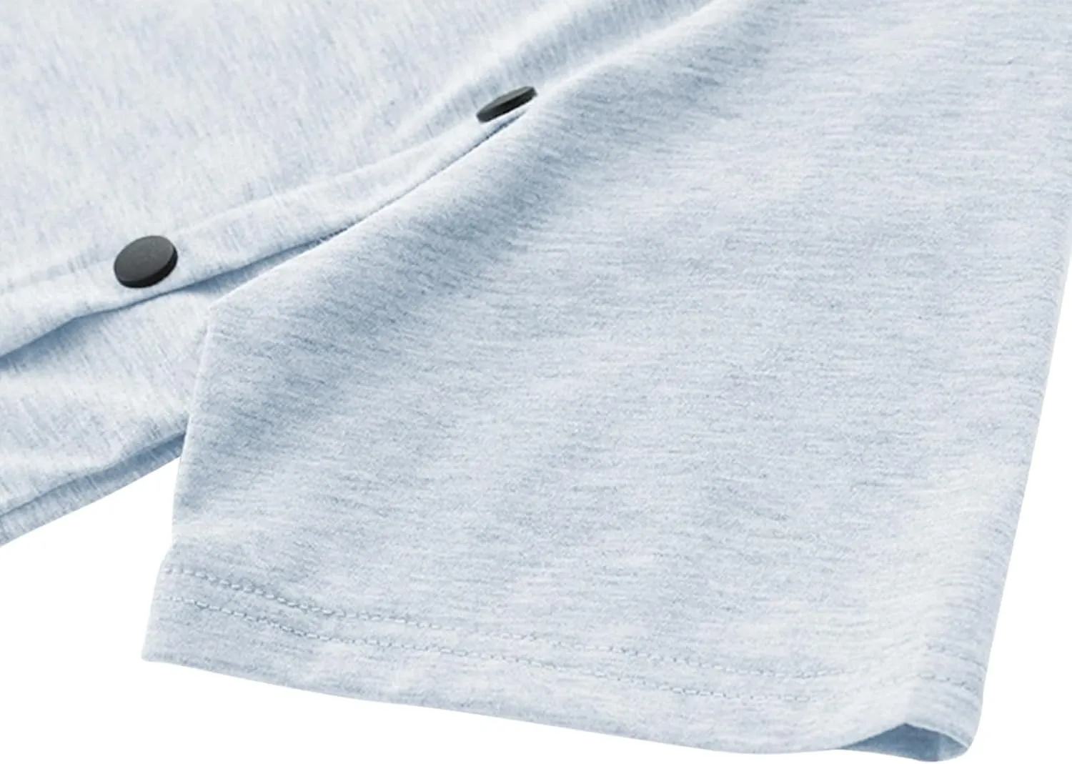 Men's T-Shirts Trendy Button Design Tops Men Crewneck Short Sleeve Regular Fit Casual Summer Dress Tops Tee Loose