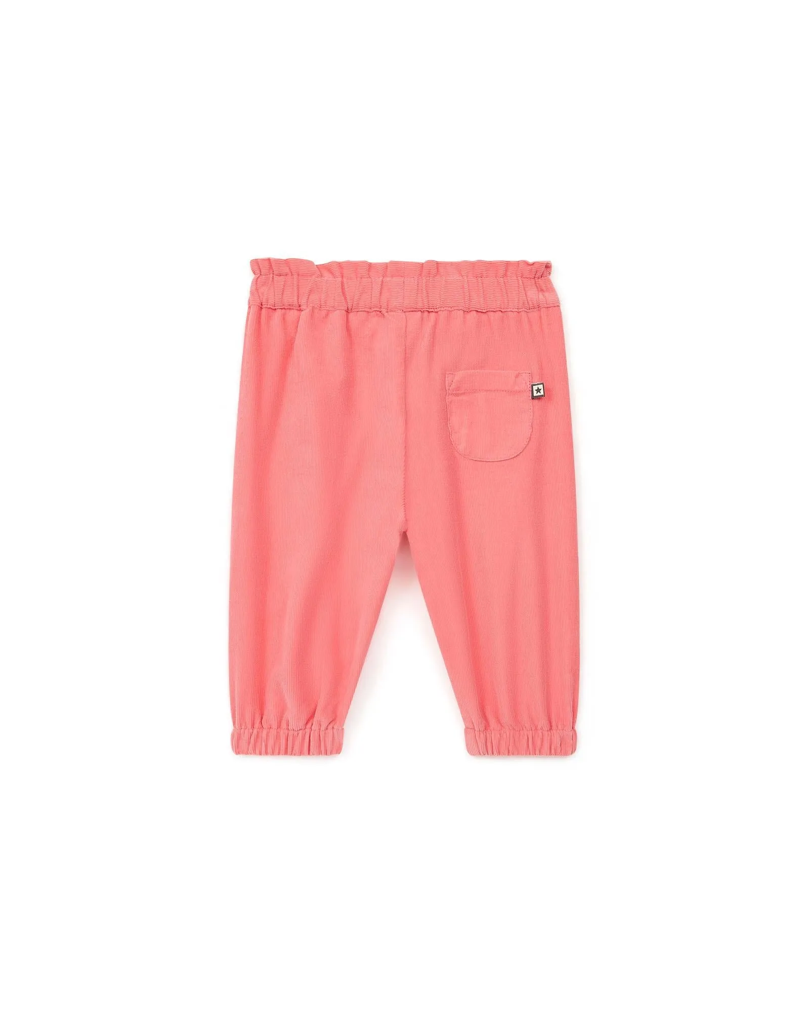 Pantalon Biscotte Rose Bébé En Velours