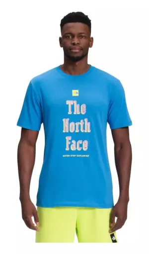 Polera Hombre The North Face Manga Corta Brand Proud Azul