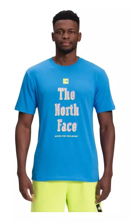 Polera Hombre The North Face Manga Corta Brand Proud Azul