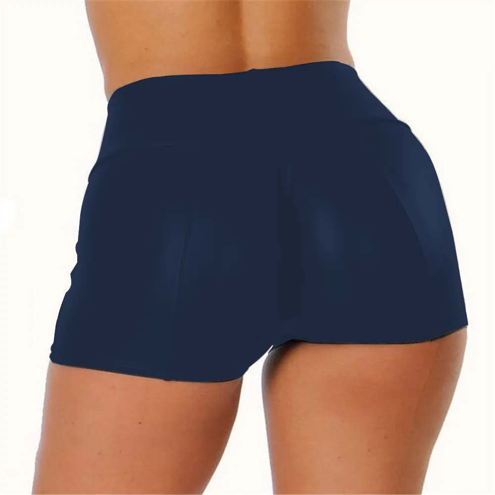 PU Leather Women Nightclub Shorts