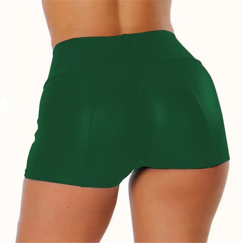 PU Leather Women Nightclub Shorts