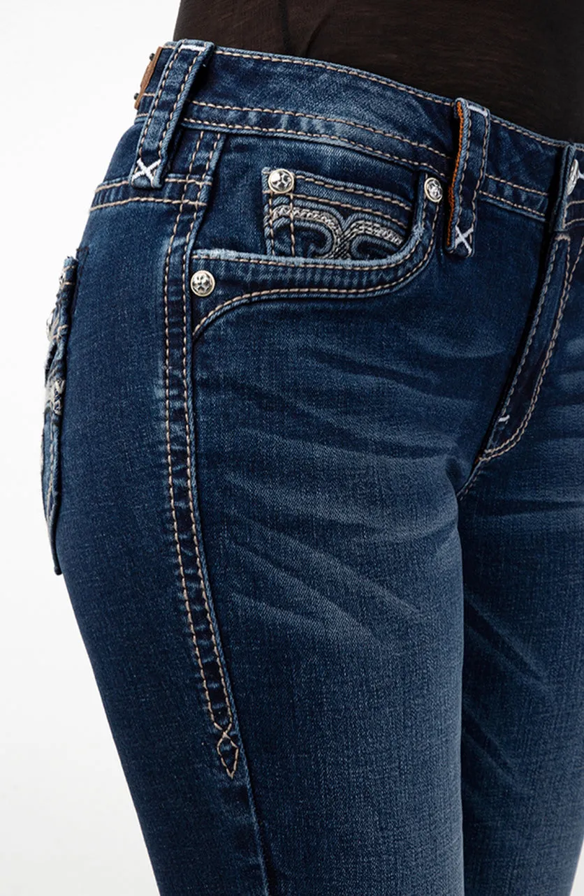 Rock Revival Sepia Skinny Jean