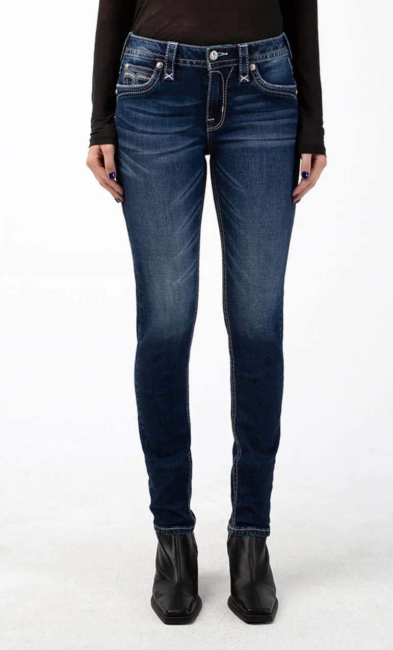 Rock Revival Sepia Skinny Jean