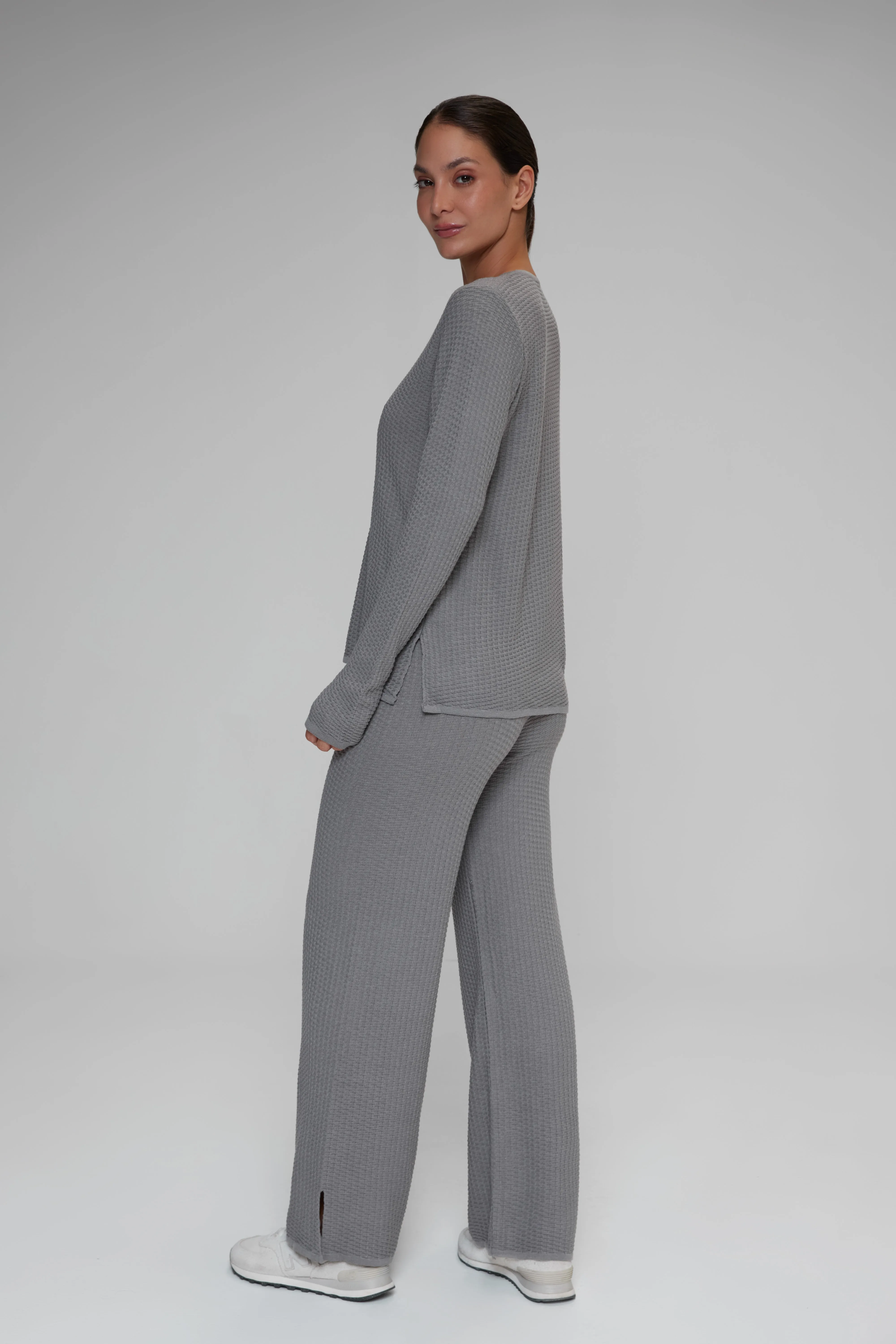 Set basico bomull gris