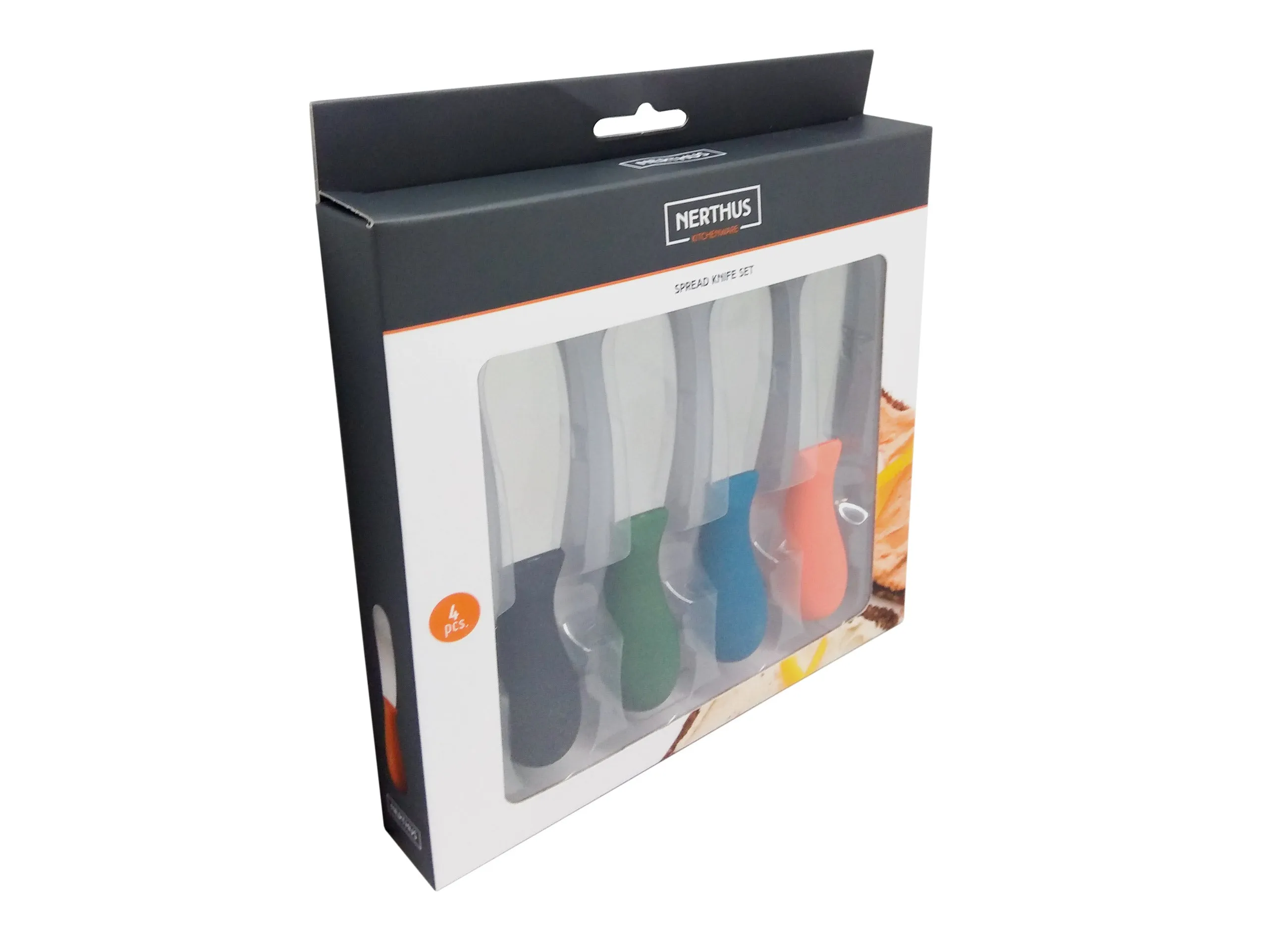 Set de 4 cuchillos de colores para untar.
