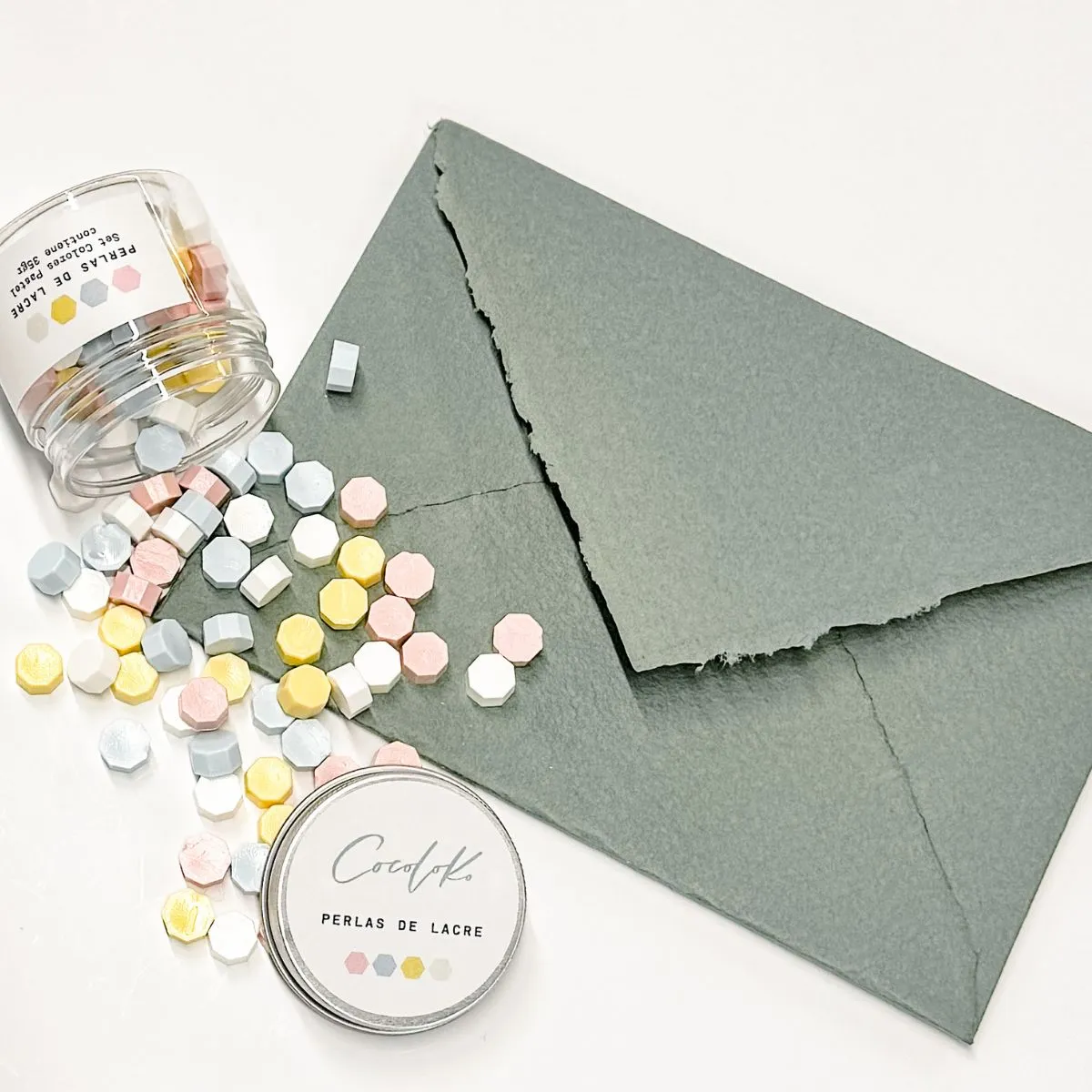 Set de perlas de lacre - Colores Pastel