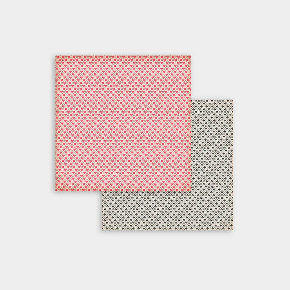 Set Papel Scrap Backgrounds Selection Alice 8x8 Stamperia