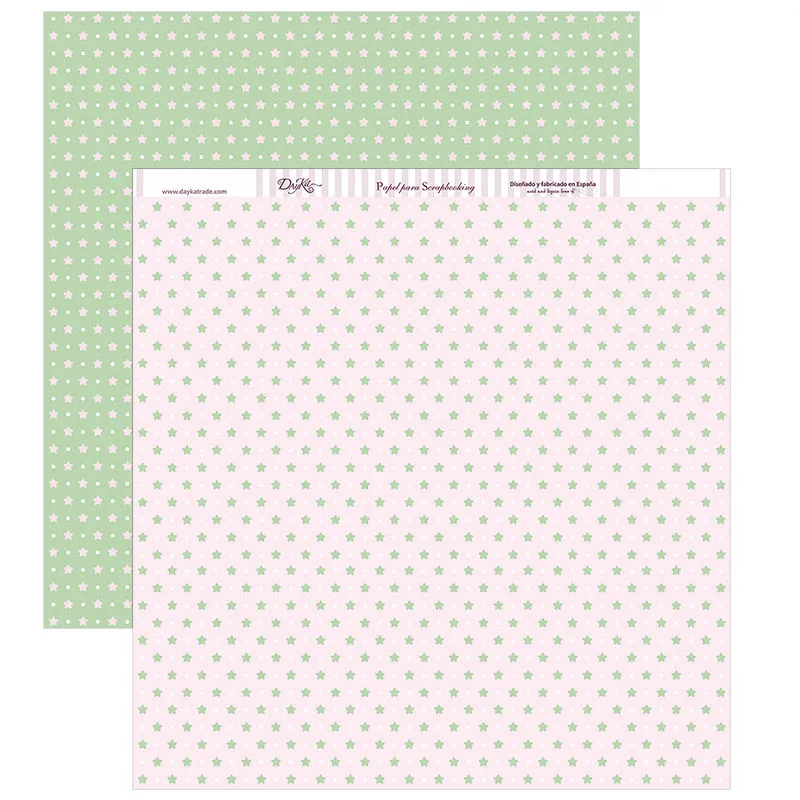 Set Papeles Scrap Y Por Fin Llegaste tú Mi Niña 20x20cm Dayka