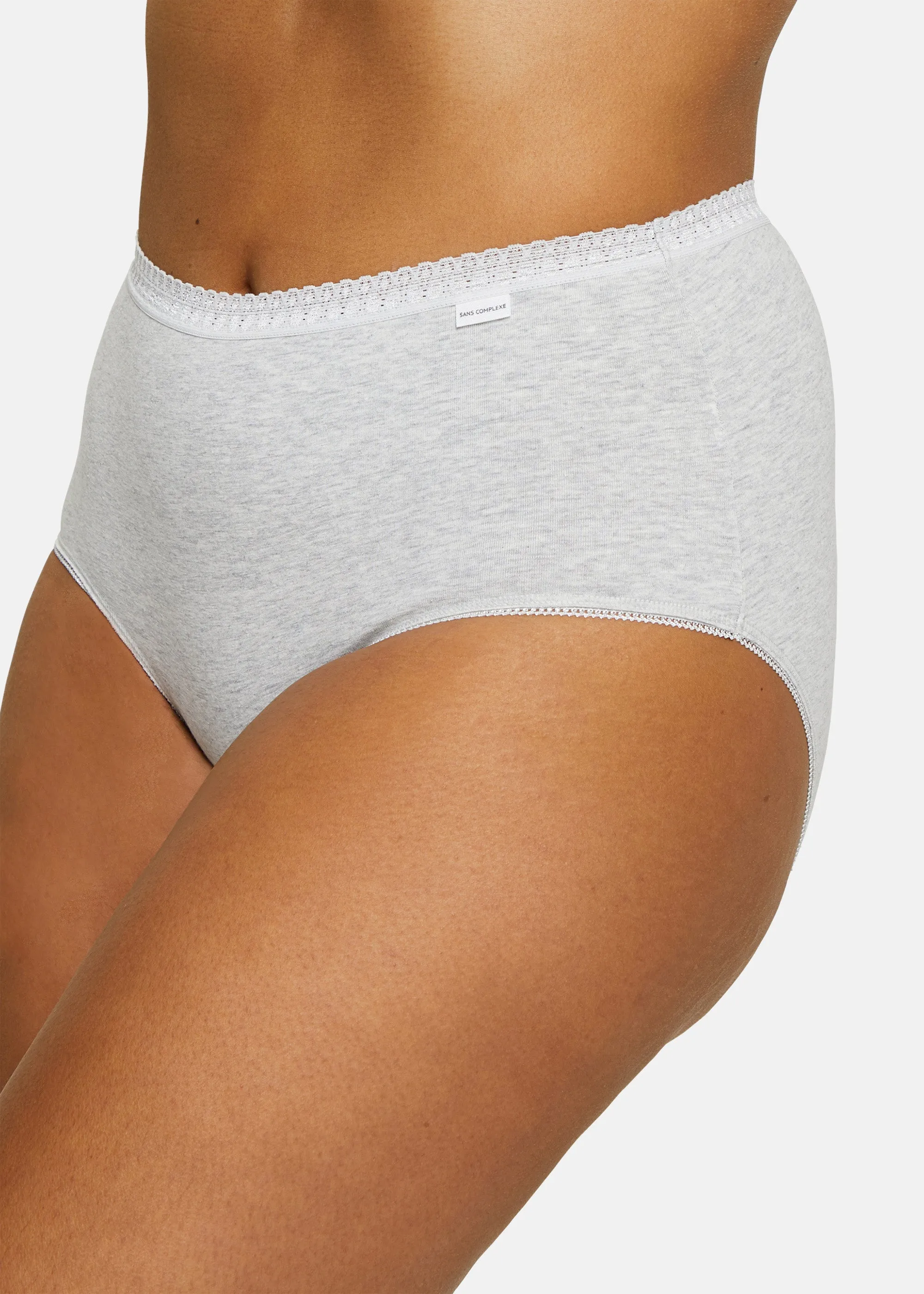 Slip - Lot de 2 Classique Coton Gris chiné