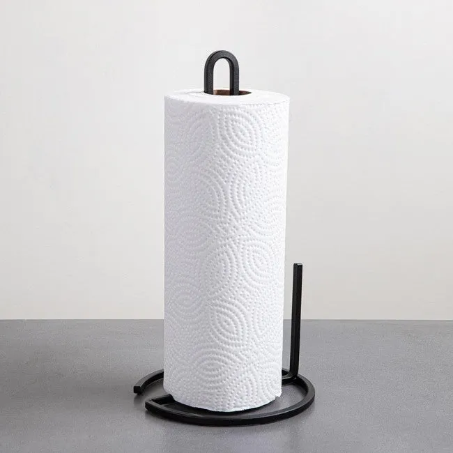 Soporte papel cocina negro Squire