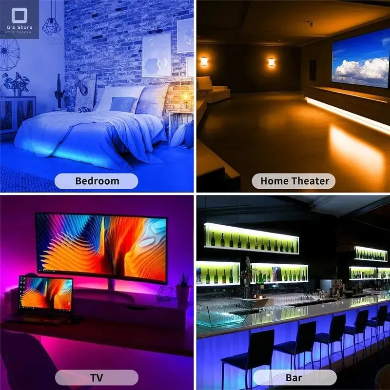 Tira LED 20 Mts RGB Control wireless, control remoto y Bluetooth