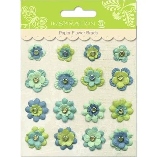 Ursus paper flower brads verde 74010008