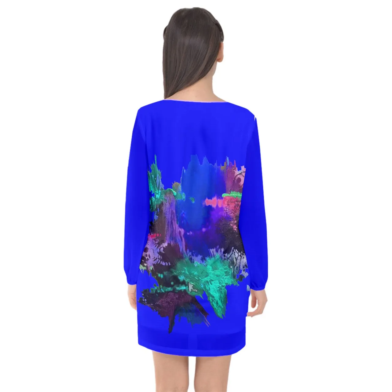Vestido de manga larga CORAZON DE NOCHE