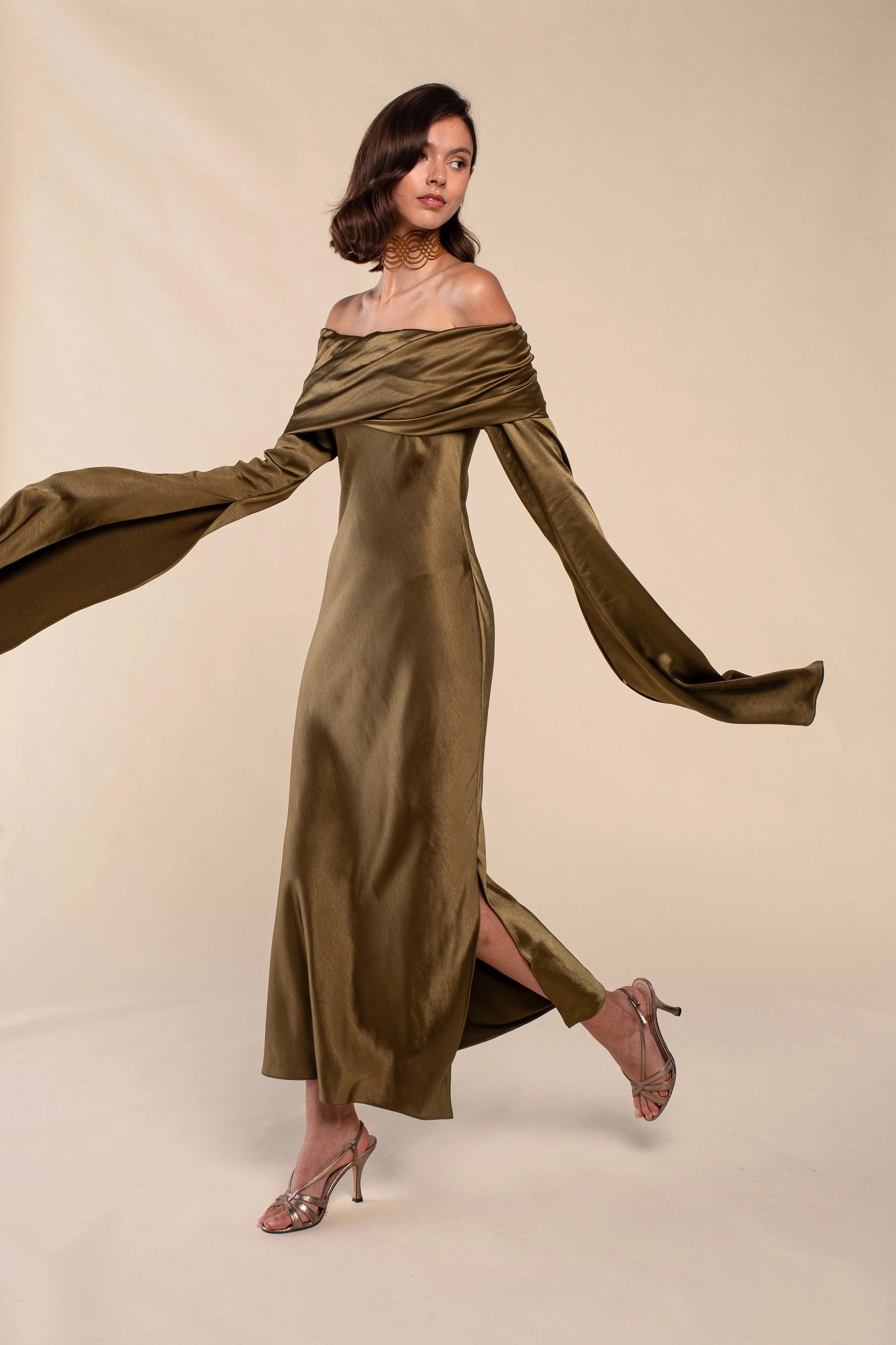 VESTIDO SILVANA VERDE- PREORDER