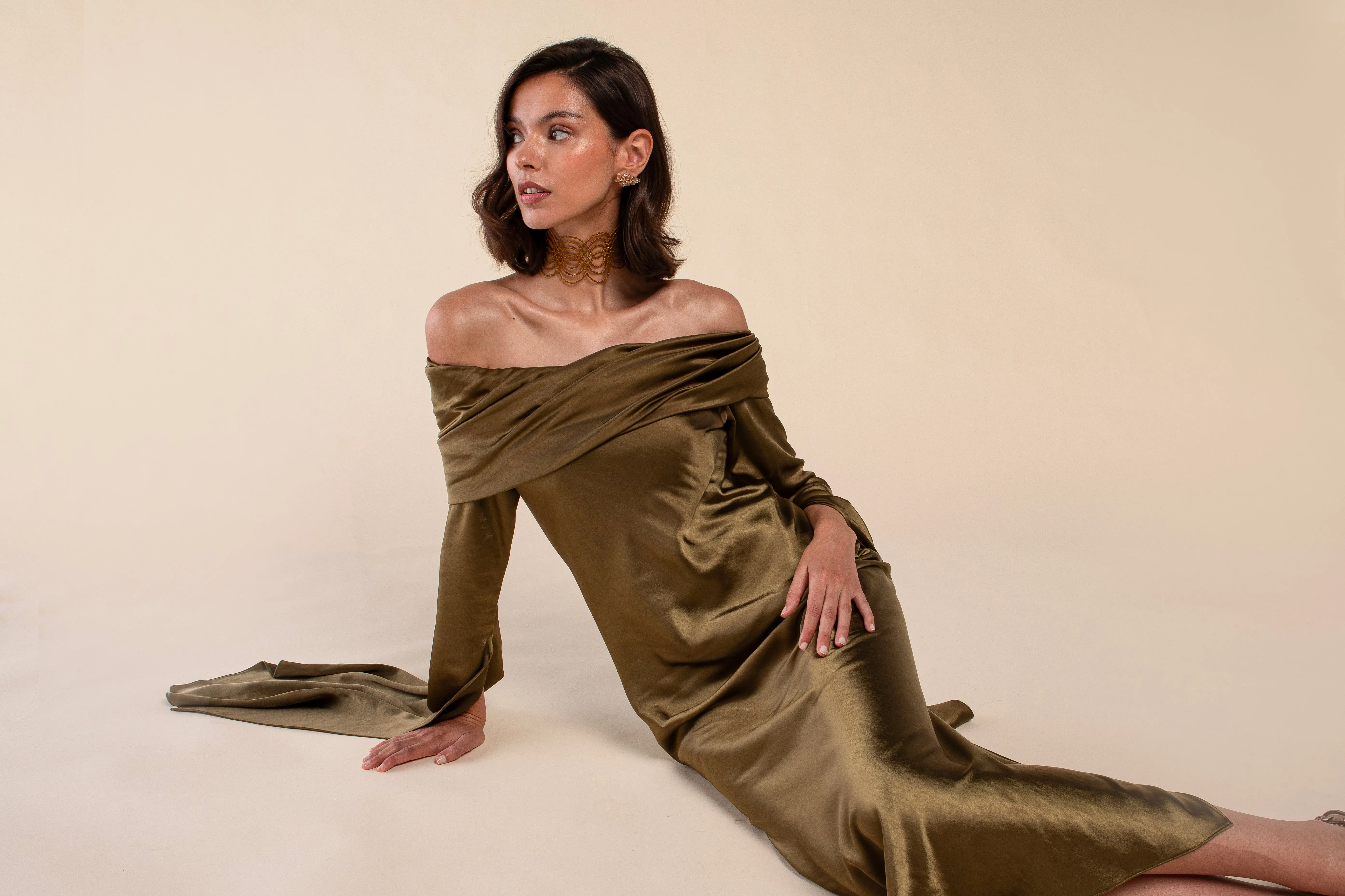 VESTIDO SILVANA VERDE- PREORDER