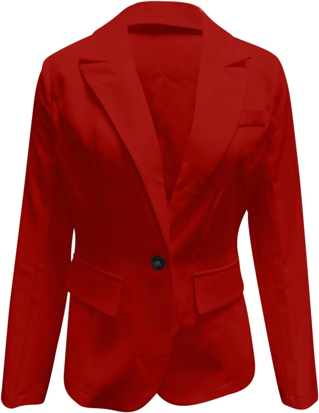 Women Business Casual Blazer with Lined,Professional Work Suit Jacket with Pockets??Long Sleeve Button Open Front