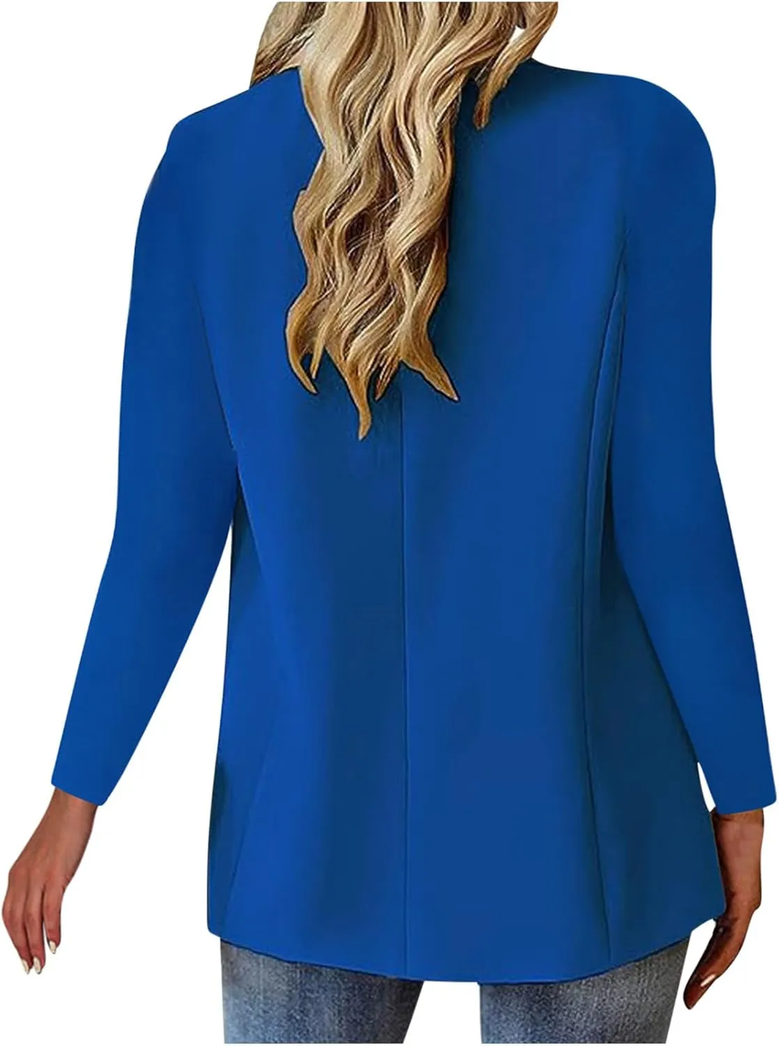 Women Business Casual Blazer with Lined,Professional Work Suit Jacket with Pockets??Long Sleeve Button Open Front