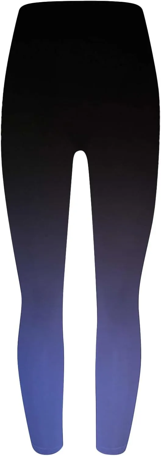 Women Seamless Workout Leggings Scrunch Butt High Waist Gym Yoga Pants Tights Athletic Ombre Tie Dye Yoga Leggings
