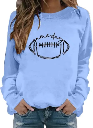 Womens Football Season Hoodies Tarot And Brews Classic Sweatshirt Football Season Long Sleeve Tops Women Football